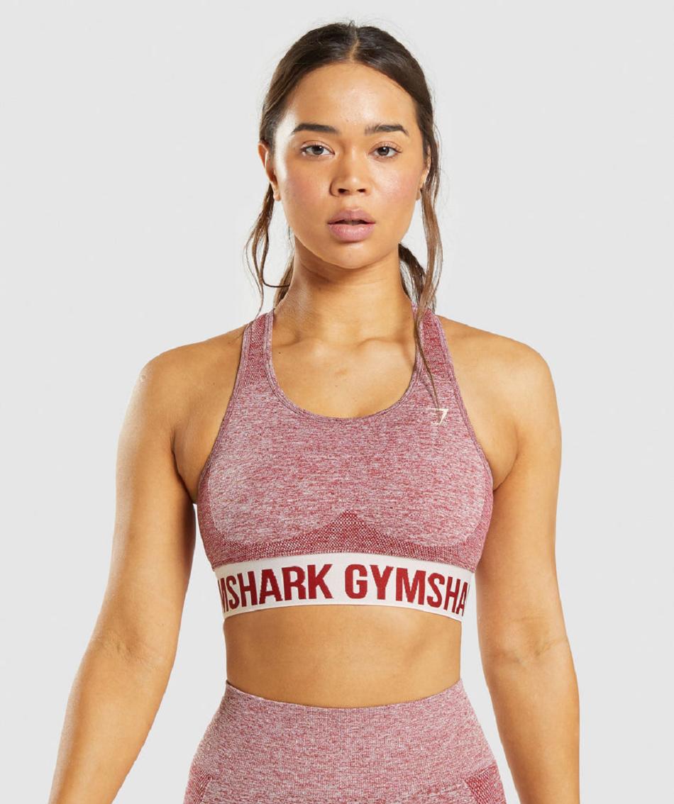 Sujetadores Deportivos Gymshark Flex Mujer Burdeos | CO 2127EBC